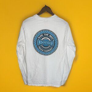 Independent Skateboard Logo Blue T-shirt Size Large